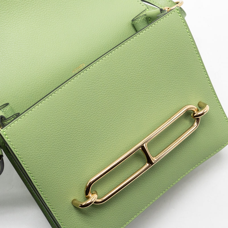 Hermes Mini Roulis evercolor Vert Criquit LGHW stamp Z