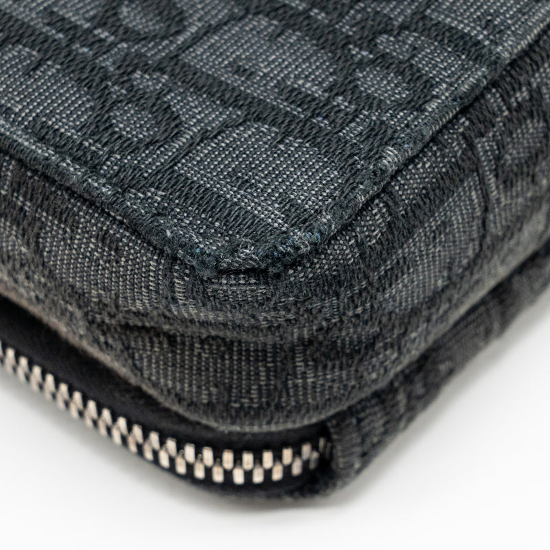 Dior Wallet on Strap Oblique Canvas/Leather Black SHW