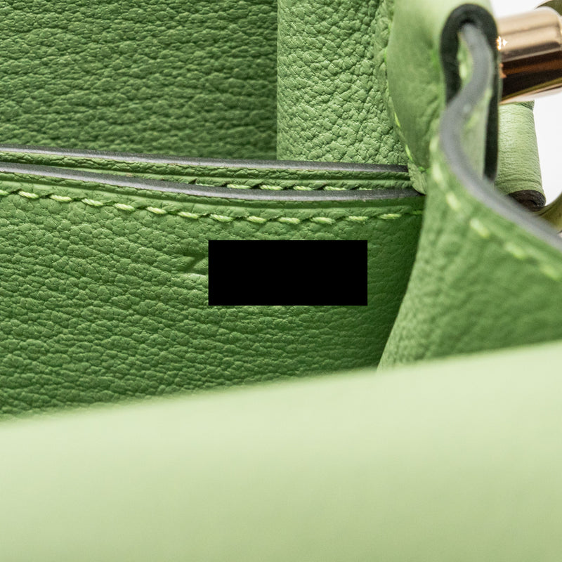 Hermes Mini Roulis evercolor Vert Criquit LGHW stamp Z