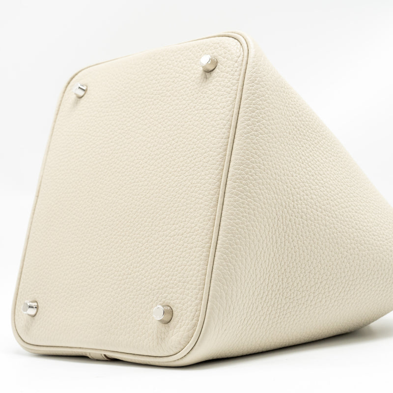 Hermes Picotin 22 Lock Bag Clemence Beton SHW Stamp U