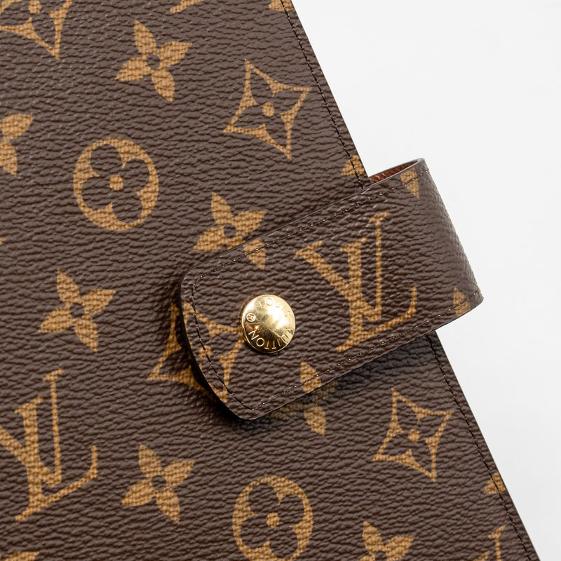 Louis Vuitton Large Ring Agenda Cover Monogram Canvas GHW
