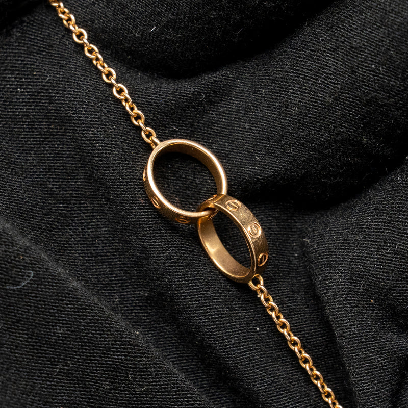 Cartier Love Bracelet, On Chain Rose Gold