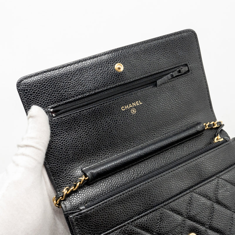 Chanel Classic Wallet On Chain Caviar Black GHW