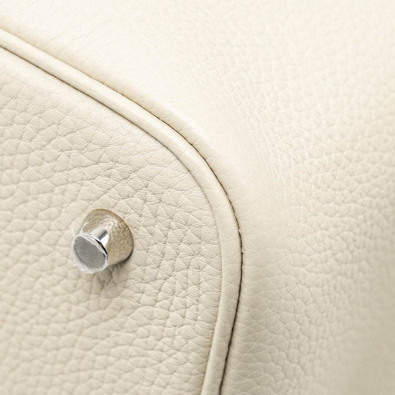 Hermes Picotin 22 Lock Bag Clemence Beton SHW Stamp U