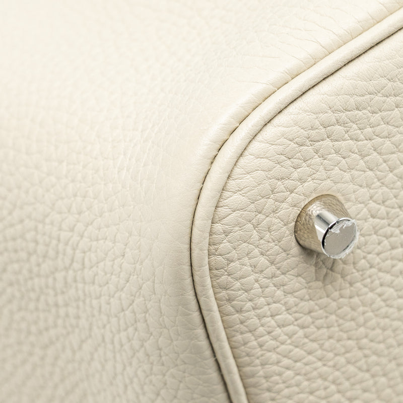 Hermes Picotin 22 Lock Bag Clemence Beton SHW Stamp U
