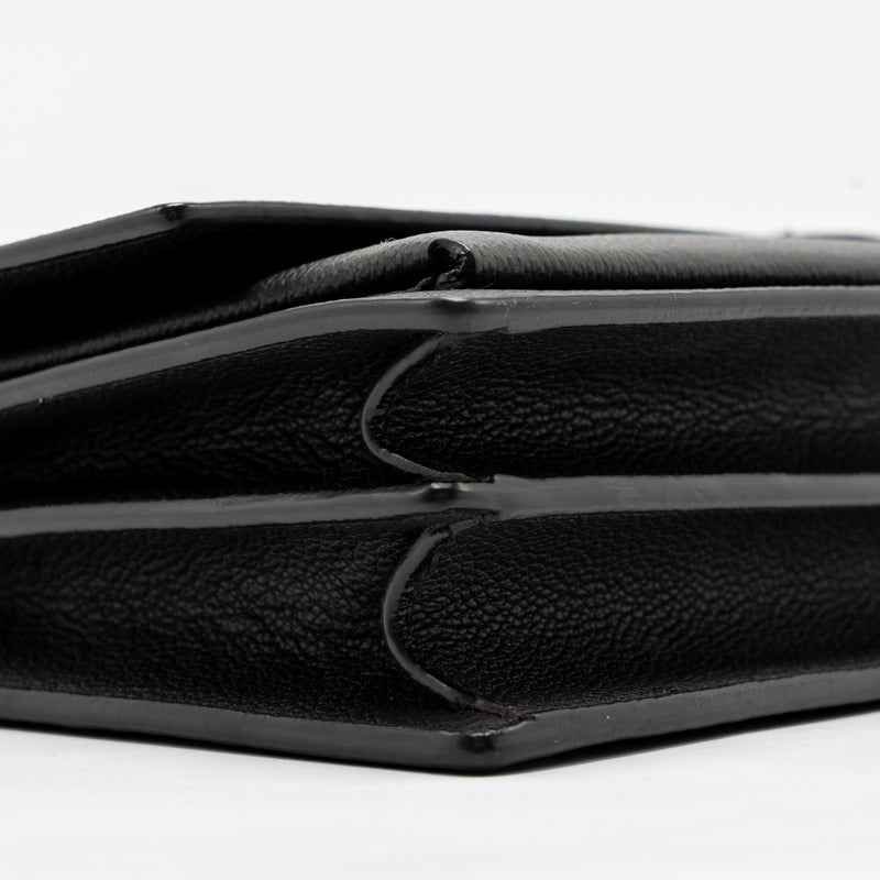Saint Laurent/YSL Medium Sunset Bag Calfskin Grey SHW