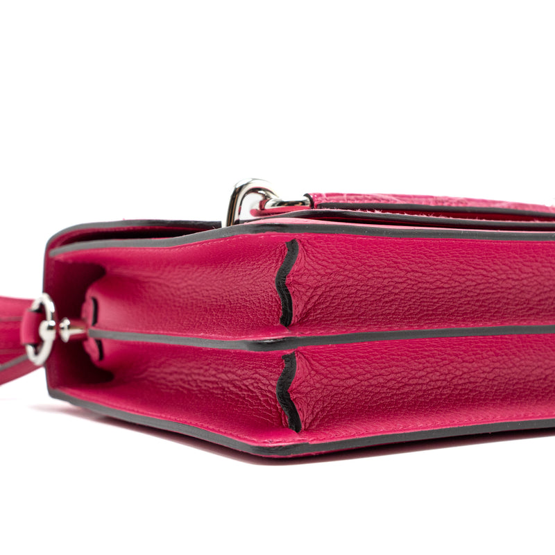 Hermes Mini Roulis Alligator Touch Evercolor Rose Mexico SHW Stamp Z