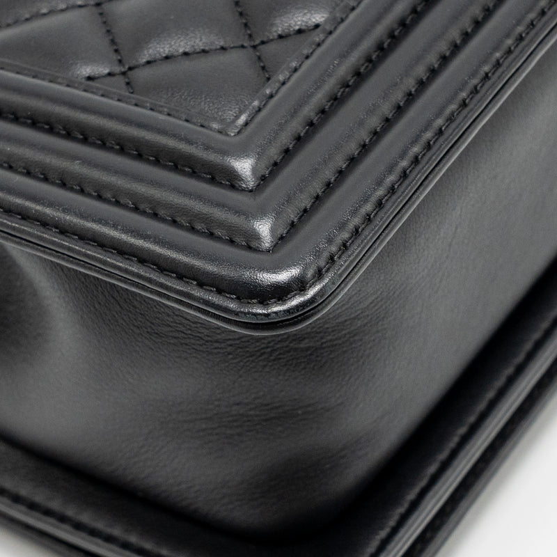Chanel Small Boy Bag Calfskin Black SHW