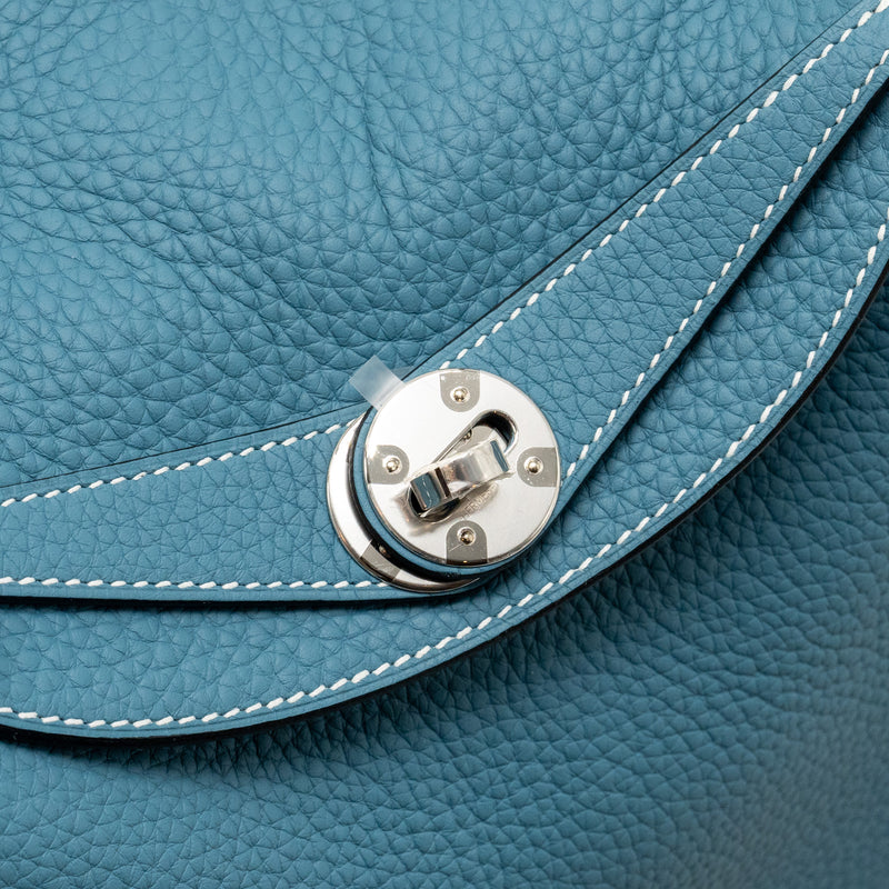Hermes Lindy 26 Clemence New Blue Jeans SHW Stamp W