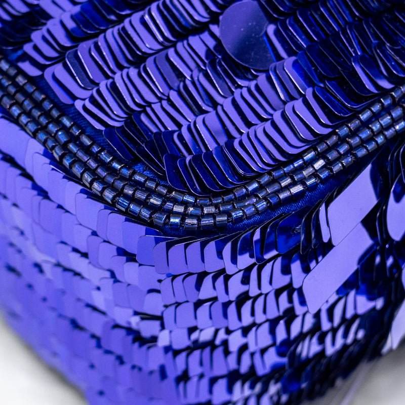 Fendi Baguette Bag Limited Edition Sequin/Leather Purple GHW