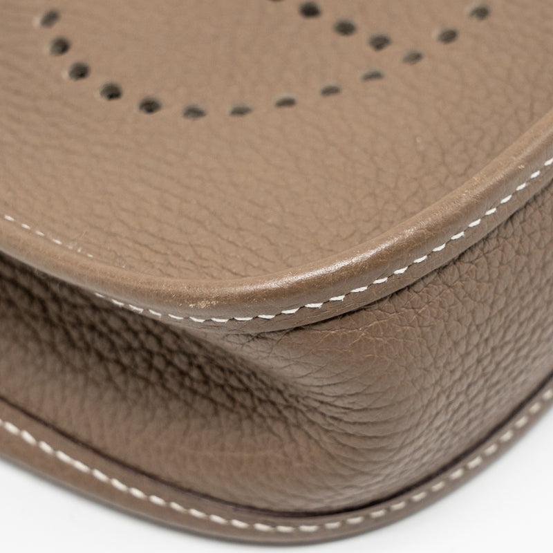 Hermes Mini Evelyne clemence etoupe SHW stamp D