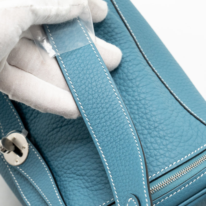 Hermes Lindy 26 Clemence New Blue Jeans SHW Stamp W