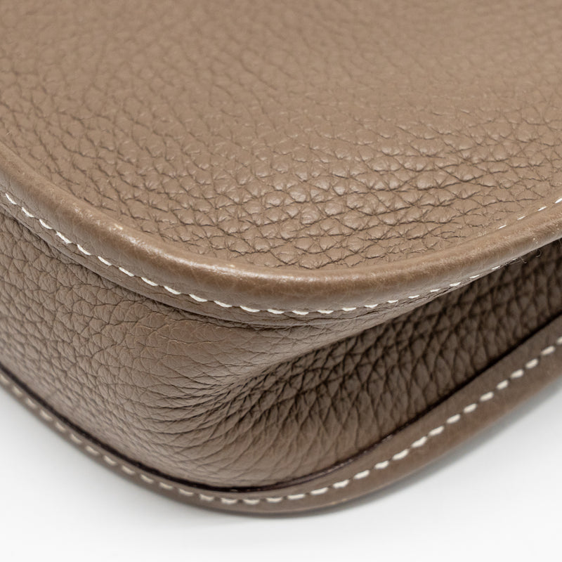 Hermes Mini Evelyne clemence etoupe SHW stamp D