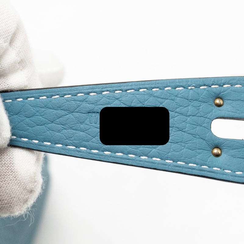 Hermes Lindy 26 Clemence New Blue Jeans SHW Stamp W
