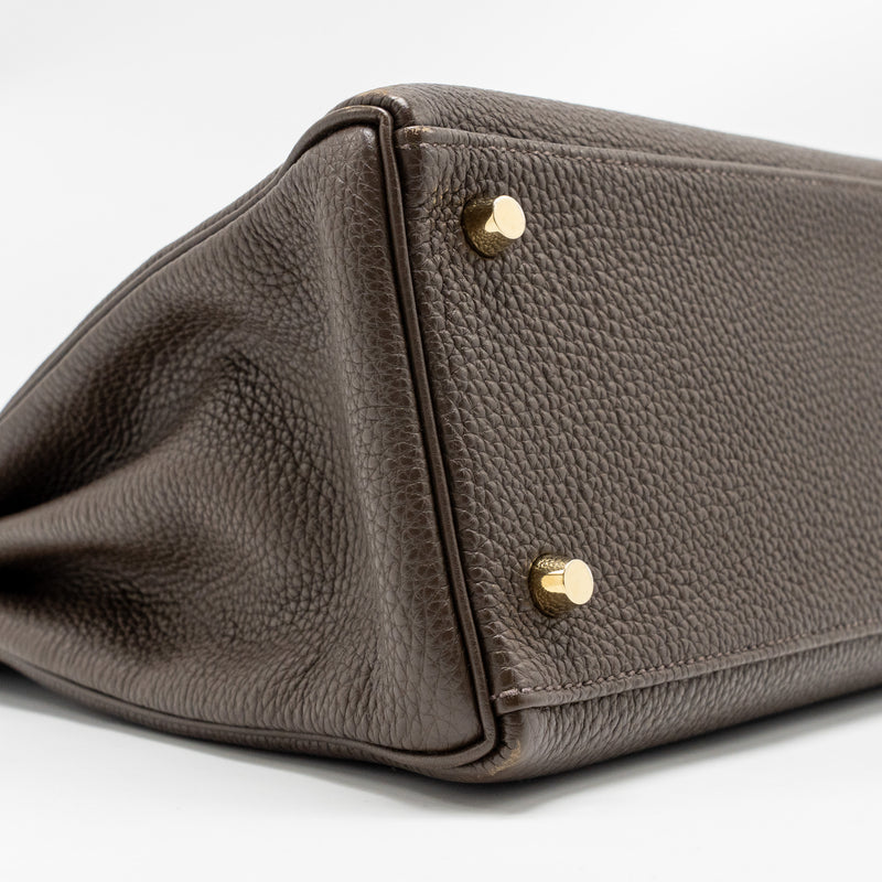 Hermes Kelly 28 Togo C4 Ecorce GHW Stamp Square R