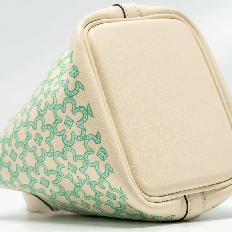 Hermes Lucky Daisy Micro Picotin Swift Nata/Vert/Blanc SHW Stamp U