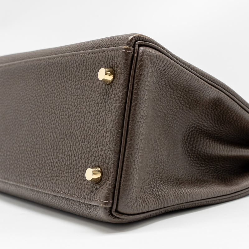 Hermes Kelly 28 Togo C4 Ecorce GHW Stamp Square R