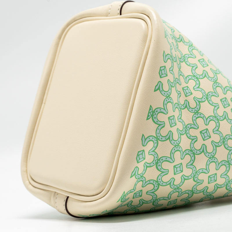 Hermes Lucky Daisy Micro Picotin Swift Nata/Vert/Blanc SHW Stamp U