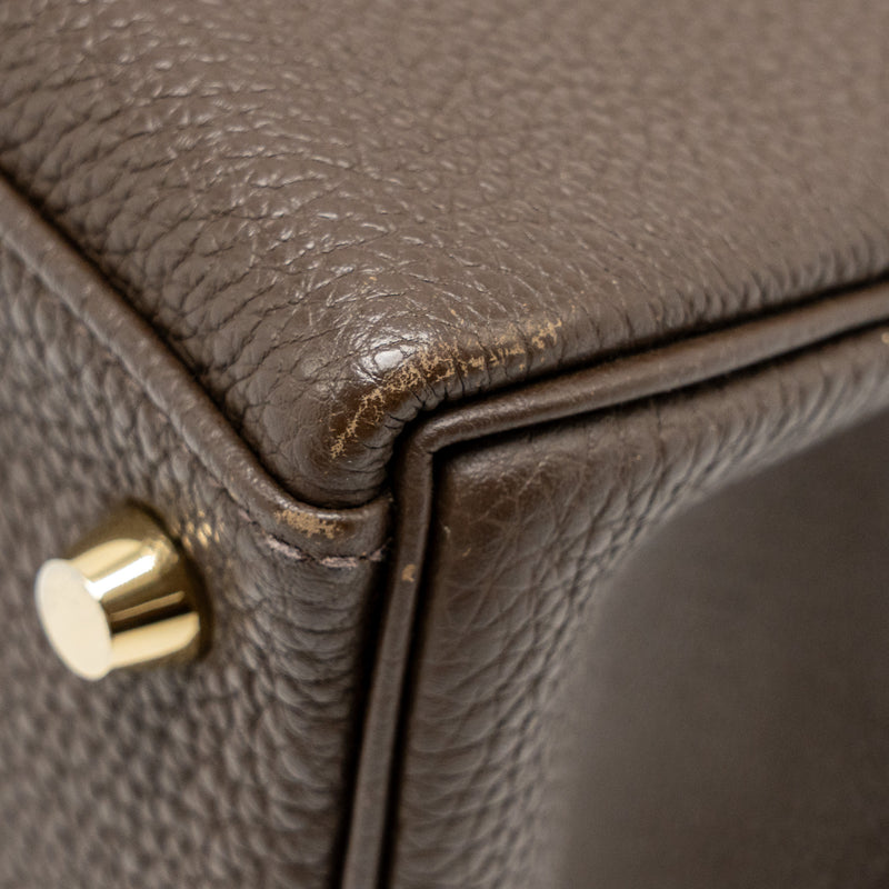 Hermes Kelly 28 Togo C4 Ecorce GHW Stamp Square R