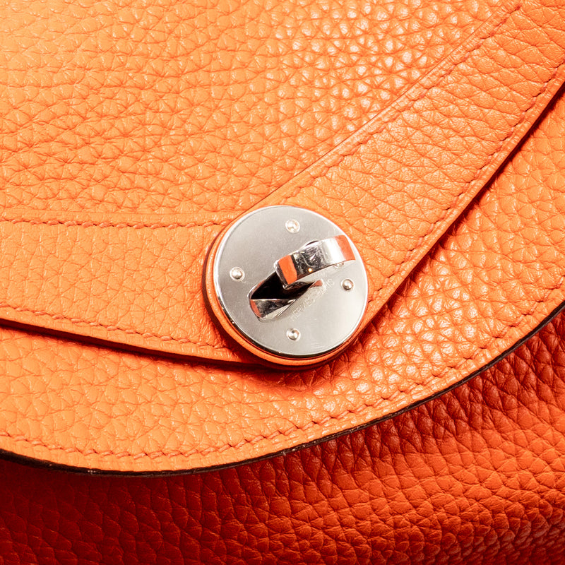 Hermes Lindy 30 Clemence Rose Jaipur SHW Stamp T