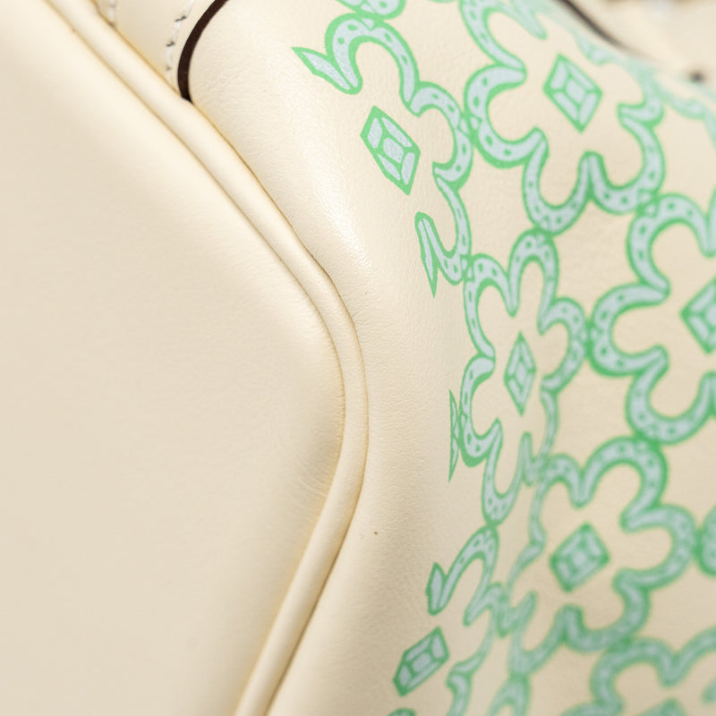 Hermes Lucky Daisy Micro Picotin Swift Nata/Vert/Blanc SHW Stamp U