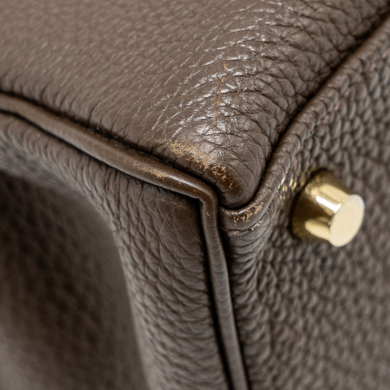 Hermes Kelly 28 Togo C4 Ecorce GHW Stamp Square R