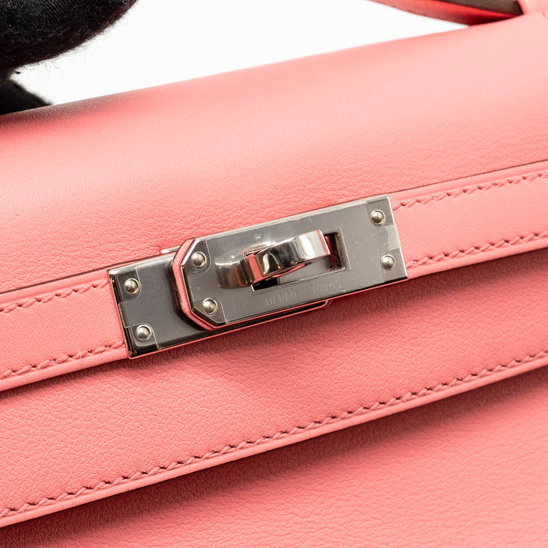 Hermes Kelly Pochette Swift K4 Rose Ete SHW Stamp Y
