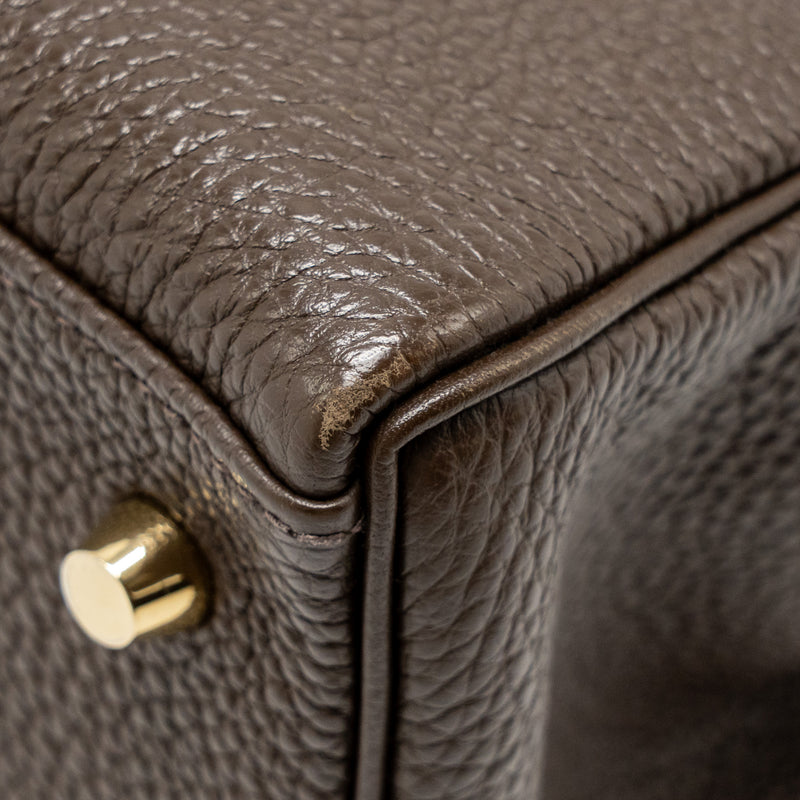Hermes Kelly 28 Togo C4 Ecorce GHW Stamp Square R