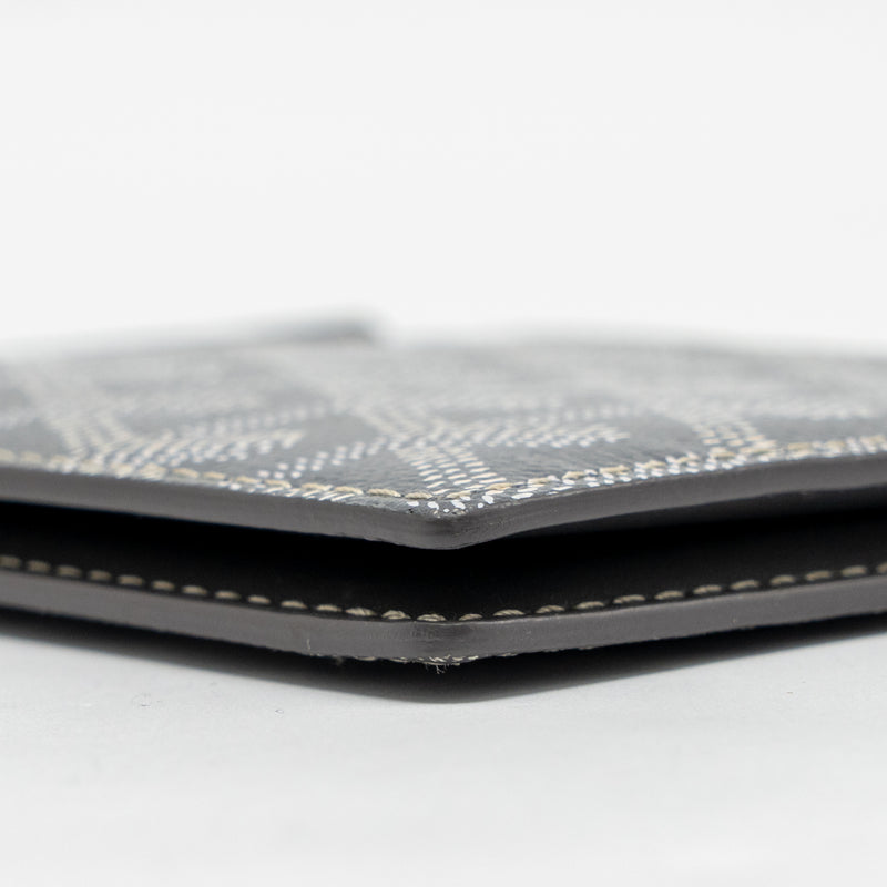 Goyard Saint-Thomas Bifold Money Clip Card Holder Goyardine Canvas Grey