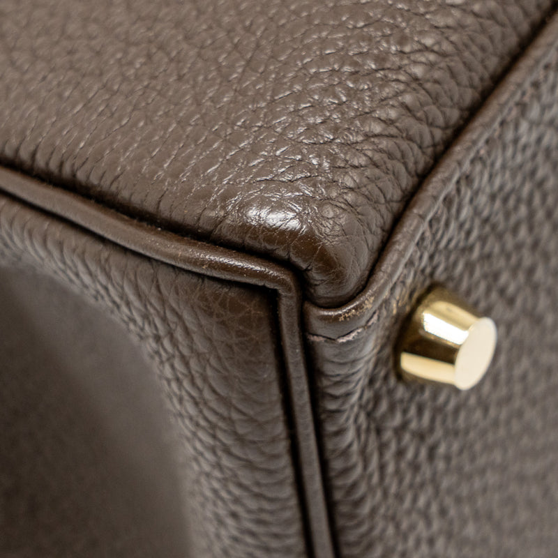 Hermes Kelly 28 Togo C4 Ecorce GHW Stamp Square R