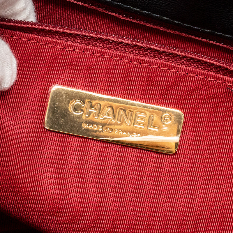 Chanel Large 19 Bag Goatskin Black Multicolour Hardware