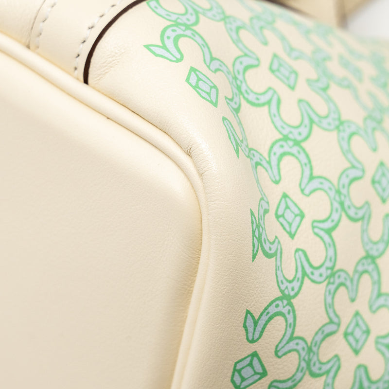 Hermes Lucky Daisy Micro Picotin Swift Nata/Vert/Blanc SHW Stamp U