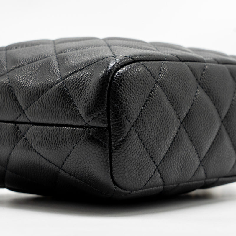 Chanel 25c Quilted Hobo Bag Caviar Black GHW (microchip)