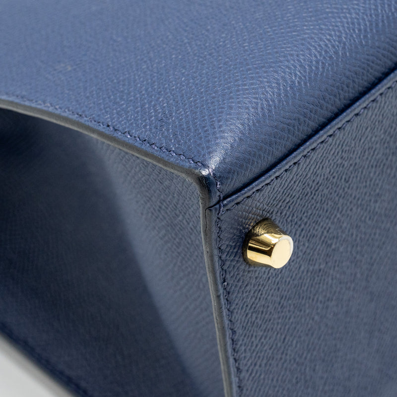 Hermes kelly 32 epsom blue sapphire GHW stamp X