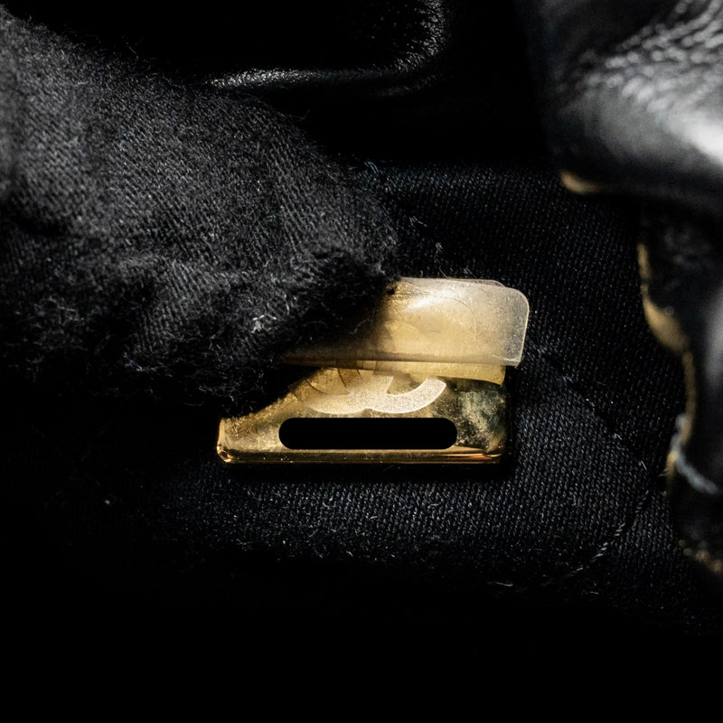 Chanel Mini 22 Bag Shiny Calfskin Black GHW (microchip)
