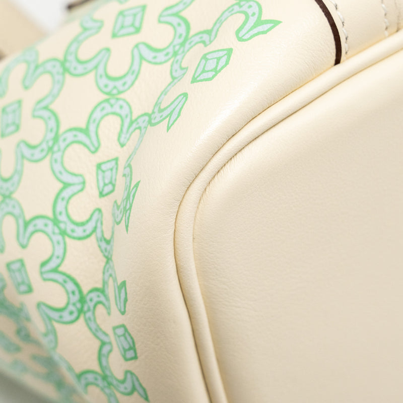 Hermes Lucky Daisy Micro Picotin Swift Nata/Vert/Blanc SHW Stamp U