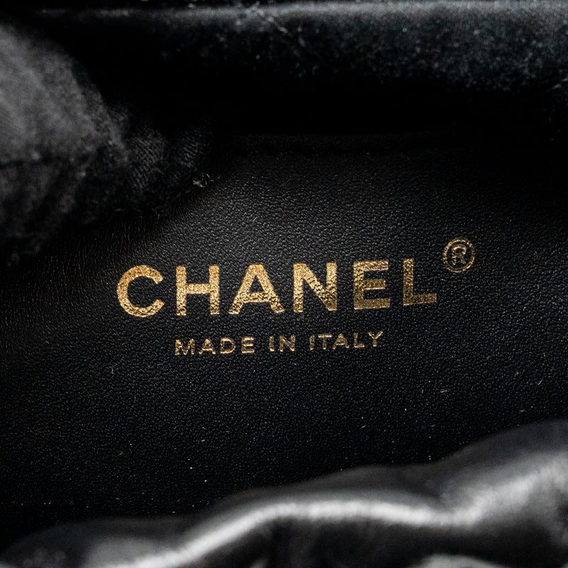 Chanel Mini 22 Bag Shiny Calfskin Black GHW (microchip)