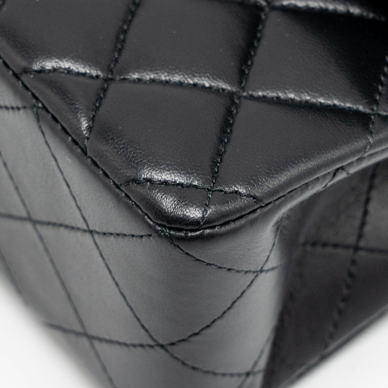Chanel small Classic Double Flap Bag Lambskin Black GHW