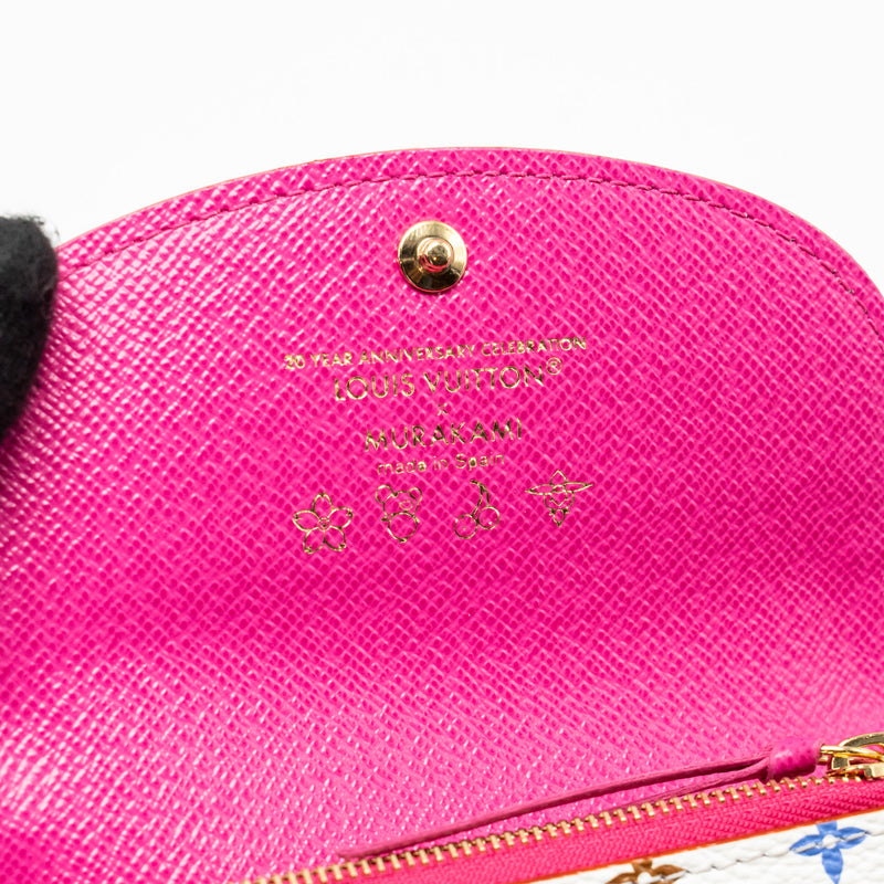 Louis Vuitton x Takashi Murakami Rosalie Coin Purse Multicoloured Monogram Canvas White GHW
