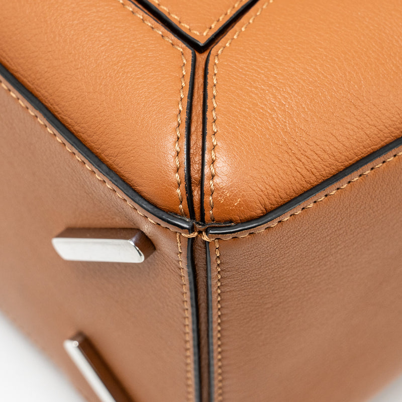 Loewe Medium Puzzle Bag Calfskin Tan SHW