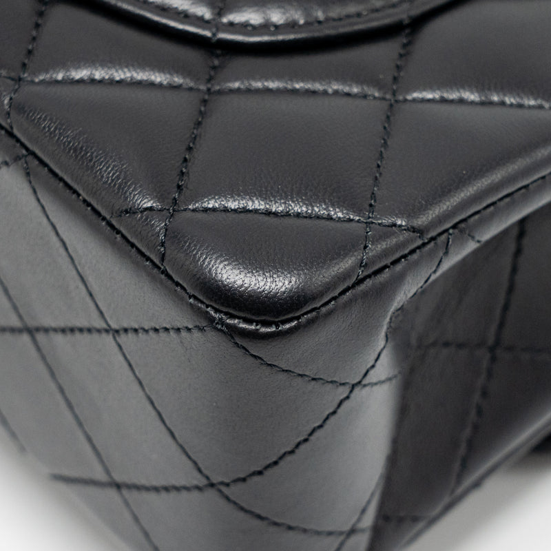 Chanel small Classic Double Flap Bag Lambskin Black GHW