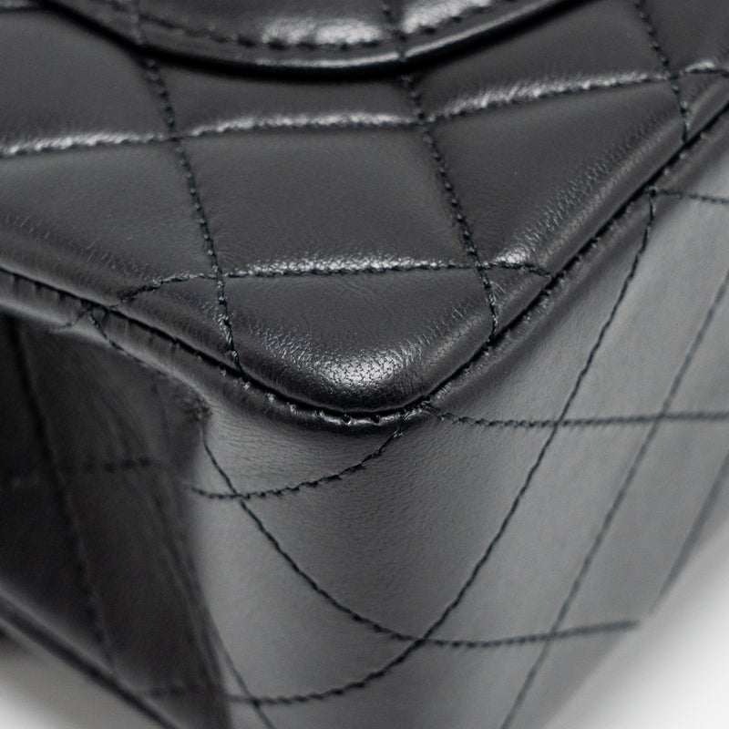 Chanel small Classic Double Flap Bag Lambskin Black GHW