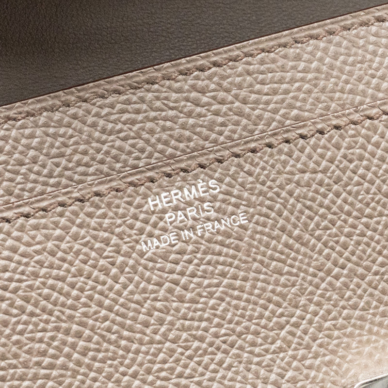 Hermes Constance To Go Epsom Gris Etain SHW Stamp Y