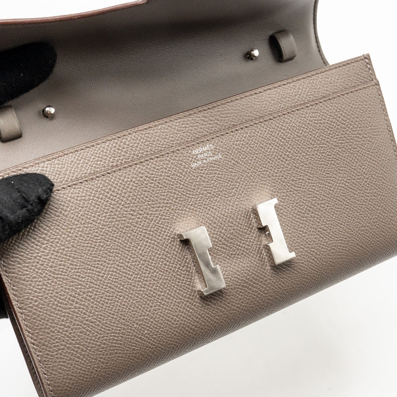 Hermes Constance To Go Epsom Gris Etain SHW Stamp Y