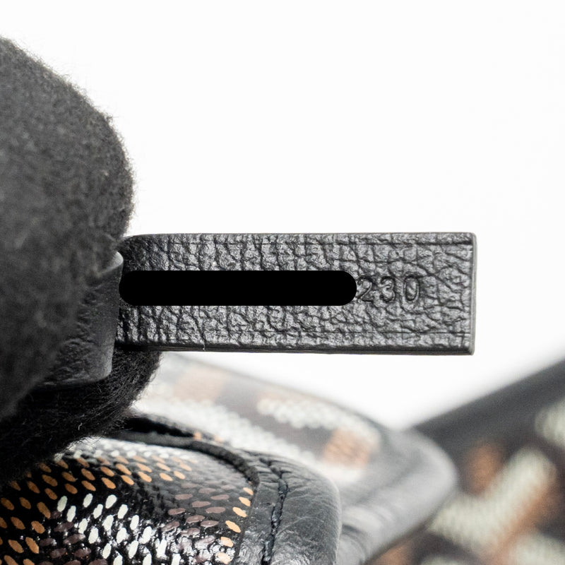 Goyard Boheme Hobo Bag Goyardine Canvas Black SHW