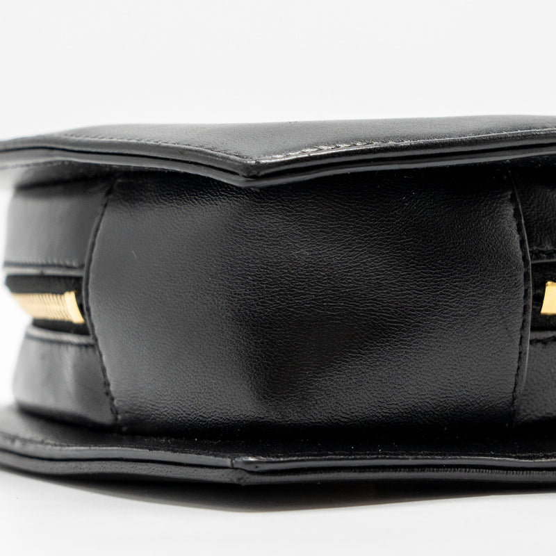 Saint Laurent/YSL Love Heart Clutch Lambskin Black GHW