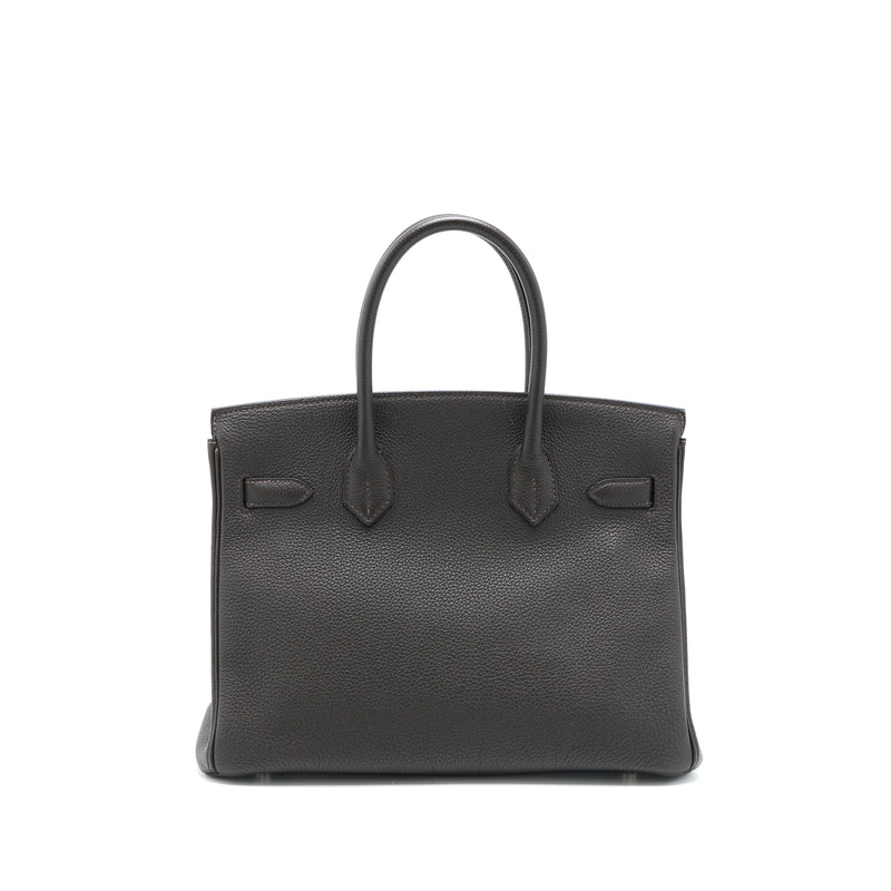 Herme Birkin 30 Togo Ebene SHW Stamp X