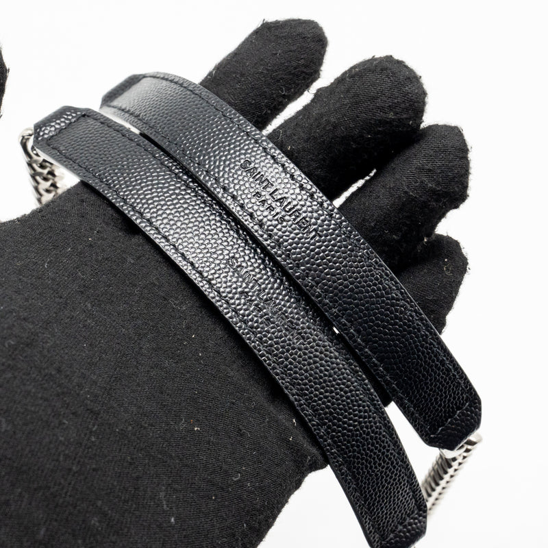 Saint Laurent/Ysl Medium Envelop Bag Grained Calfskin Black SHW