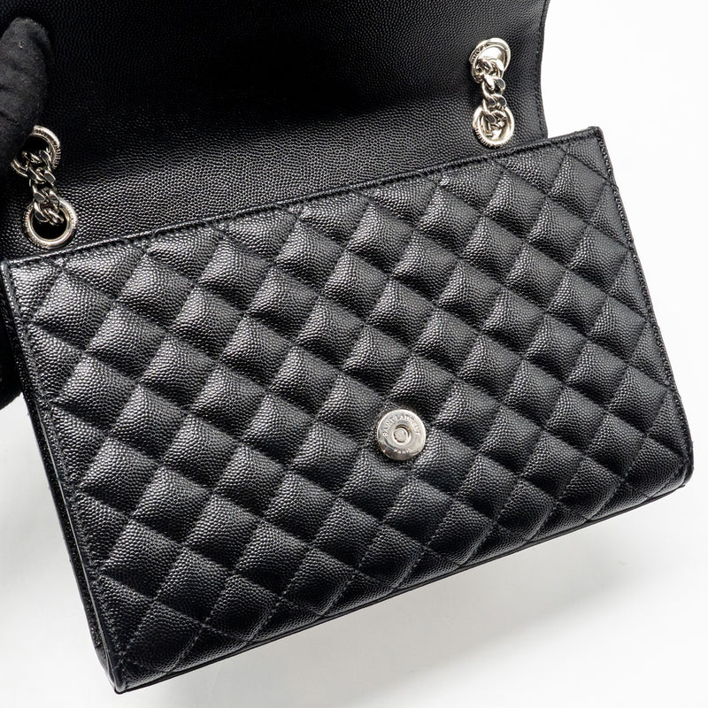 Saint Laurent/Ysl Medium Envelop Bag Grained Calfskin Black SHW