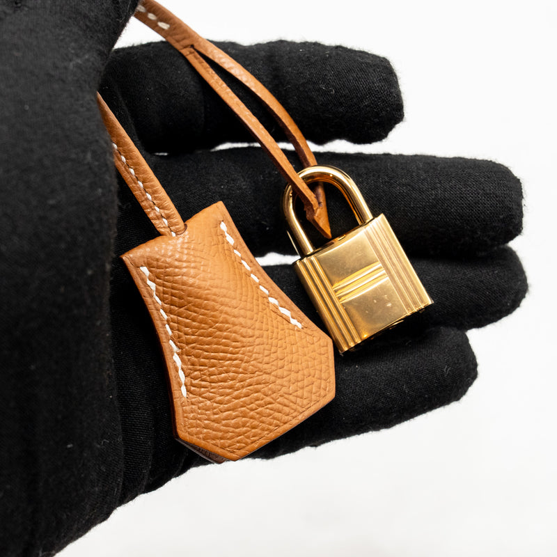 Hermes Birkin 25 Epsom Gold GHW Stamp Z